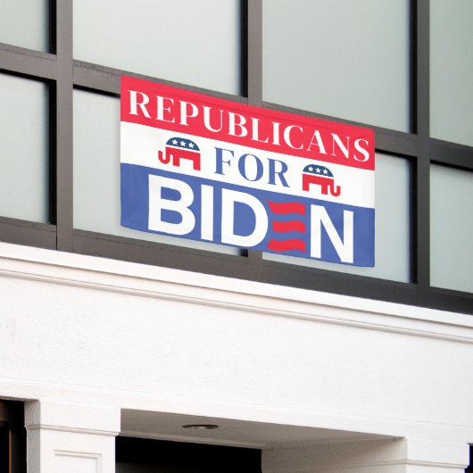 Banderoles Républicains pour Biden | Vote Élection Biden 2024 (Bâtiment extérieur)