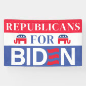 Banderoles Républicains pour Biden | Vote Élection Biden 2024 (Horizontal)