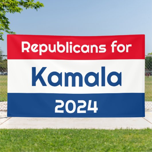 Banderoles Républicains pour Kamala Harris 2024 (Dehors)