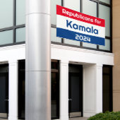 Banderoles Républicains pour Kamala Harris 2024 (Bâtiment extérieur)