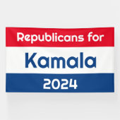 Banderoles Républicains pour Kamala Harris 2024 (Horizontal)