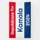 Banderoles Républicains pour Kamala Harris 2024 (Verticale)