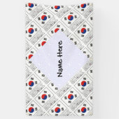 Banderoles République Corée Drapeau Sud-Coréen Carrelé Person (Vertical)