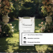 Banderoles Réservé en mémoire - Panneau de mariage de siège d