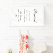 Banderoles Reserved Seat - Classic Wedding Memorial White (En situation)