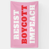 Banderoles Résister Boycott Impeachment (Vertical)