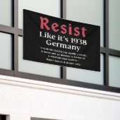 Banderoles Résistez à l'état de 1938 Allemagne (Bâtiment extérieur)