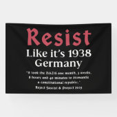Banderoles Résistez à l'état de 1938 Allemagne (Horizontal)