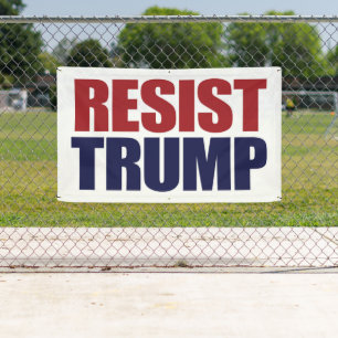 Banderoles Résistez au président Trump - Anti Trump