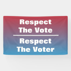 Banderoles Respecter le vote et l'électeur