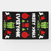 Banderoles Ressources humaines Dons de Noël laid Père Noël (Horizontal)