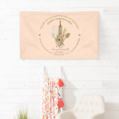 Banderoles Restauration Chef boulangerie rose rustique (En situation)