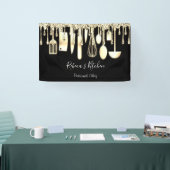 Banderoles Restauration Chef Personnel Cuisine Ustensiles d'o (Salon professionnel)