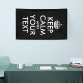 Banderoles Restez calme et continuez - Créez votre propre (Salon professionnel)