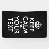 Banderoles Restez calme et continuez - Créez votre propre (Horizontal)