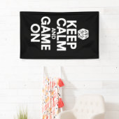 Banderoles Restez calme et jouez (En situation)