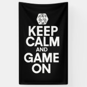 Banderoles Restez calme et jouez (Vertical)