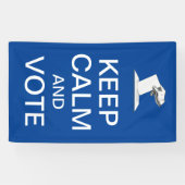 Banderoles Restez calme et votez 2026 (Horizontal)