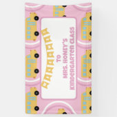 Banderoles Retour à l'école Enseignant Boho Retro (Vertical)