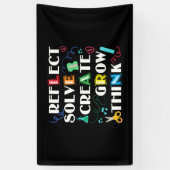 Banderoles Retour à l'école Motivation de l'enseignant Appren (Vertical)