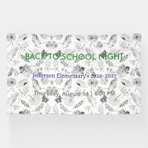 Banderoles Retour à l'école Nuit Vinyl Banner - École personn