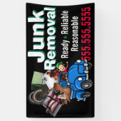 Banderoles Retrait de coffre Dépouille Hauling publicité pers (Vertical)