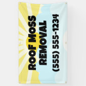 Banderoles Retrait de la mousse de toit (Vertical)