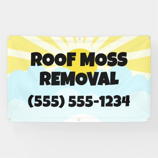 Banderoles Retrait de la mousse de toit (Horizontal)