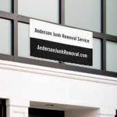 Banderoles Retrait promotionnel de l'entreprise noir et blanc (Bâtiment extérieur)