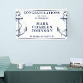 Banderoles Retraite Ancre marine Nautique (Salon professionnel)