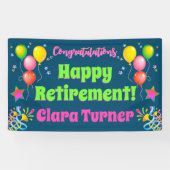 Banderoles Retraite colorée (Horizontal)