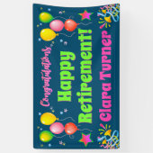 Banderoles Retraite colorée (Vertical)