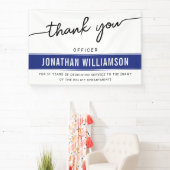 Banderoles Retraite d'agent de police de Merci sur mesure (Insitu)