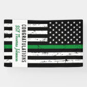 Banderoles Retraite de l'armée militaire Mince Parti de la li (Horizontal)