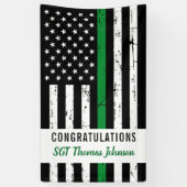 Banderoles Retraite de l'armée militaire Mince Parti de la li (Vertical)