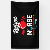 Banderoles Retraite des infirmières à la retraite (Vertical)