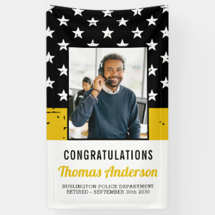 Banderoles Retraite du répartiteur Photo personnalisée Ligne 