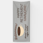 Banderoles Retraite : La plus longue pause-café du monde (Vertical)