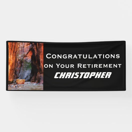 Banderoles Retraite Le Sion Étroit Utah Jumbo (Horizontal)