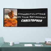 Banderoles Retraite, Nom, Jumbo Rock équilibré (Salon professionnel)