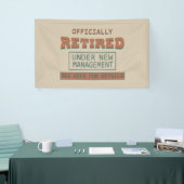 Banderoles retraité officiellement sous la nouvelle direction (Salon professionnel)