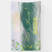 Banderoles Retro Anniversaire Plage Pique-nique (Vertical)