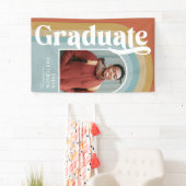 Banderoles Retro Arch Photo 2023 Graduation (En situation)