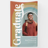 Banderoles Retro Arch Photo 2023 Graduation (Vertical)