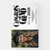 Banderoles Retro Class of Congrats Graduation Black  (Verticale)