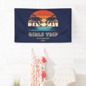 Banderoles Retro coucher de soleil Filles voyage bachelorette (En situation)