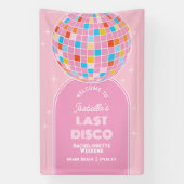 Banderoles Retro Dernière Disco Enterrement de Vie de Jeune F (Verticale)