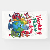 Banderoles Retro Enseigner les futurs leaders de l'école ense (Horizontal)