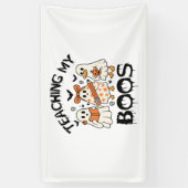 Banderoles Retro Enseigner Mes Boos Halloween (Vertical)