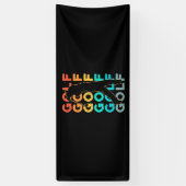 Banderoles Retro Golfer (Vertical)